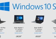 ไมโครซอฟท์เปิดตัวโน้ตบุ๊ก Windows 10 S จาก HP, Acer, Lenovo V330